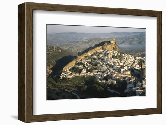 Spain, Montefrio, Andalusia, Aerial Town and Church-David Barnes-Framed Photographic Print