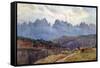 Spain, Montserrat 1906-A Wallace Rimington-Framed Stretched Canvas