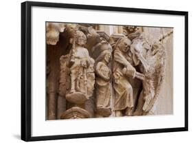 Spain, Navarre, Ujue, Church of Santa Maria, Architectural Detail-null-Framed Giclee Print