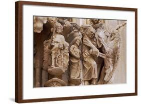 Spain, Navarre, Ujue, Church of Santa Maria, Architectural Detail-null-Framed Giclee Print