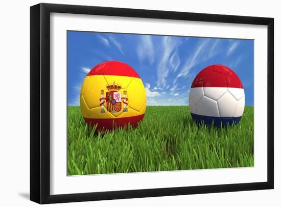 Spain-Netherlands-mhristov-Framed Art Print