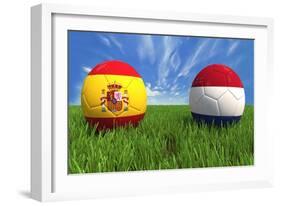 Spain-Netherlands-mhristov-Framed Art Print