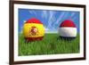 Spain-Netherlands-mhristov-Framed Art Print