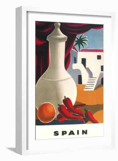 Spain Peppers-null-Framed Giclee Print