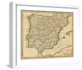 Spain, Portugal, c.1812-Aaron Arrowsmith-Framed Art Print