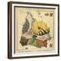 Spain & Portugal, Geographical Fun: Being Humourous Outlines of Various Countries, 1869-Lilian Lancaster-Framed Giclee Print