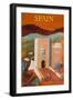Spain Poster-Bernard Villemot-Framed Premium Giclee Print