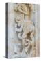 Spain, Salamanca, Cathedral, Relief Sculpture of an Impish Beast-Jim Engelbrecht-Stretched Canvas