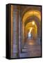 Spain, Santiago. Archways and Door Near the Main Square of Cathedral Santiago De Compostela-Emily Wilson-Framed Stretched Canvas