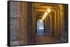 Spain, Santiago. Archways and Door Near the Main Square of Cathedral Santiago De Compostela-Emily Wilson-Framed Stretched Canvas