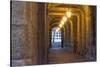 Spain, Santiago. Archways and Door Near the Main Square of Cathedral Santiago De Compostela-Emily Wilson-Stretched Canvas