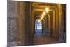 Spain, Santiago. Archways and Door Near the Main Square of Cathedral Santiago De Compostela-Emily Wilson-Mounted Premium Photographic Print