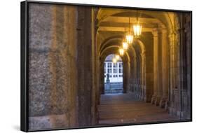 Spain, Santiago. Archways and Door Near the Main Square of Cathedral Santiago De Compostela-Emily Wilson-Framed Photographic Print