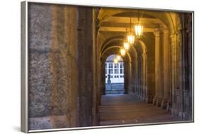 Spain, Santiago. Archways and Door Near the Main Square of Cathedral Santiago De Compostela-Emily Wilson-Framed Photographic Print