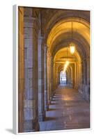 Spain, Santiago. Archways and Door Near the Main Square of Cathedral Santiago De Compostela-Emily Wilson-Framed Photographic Print