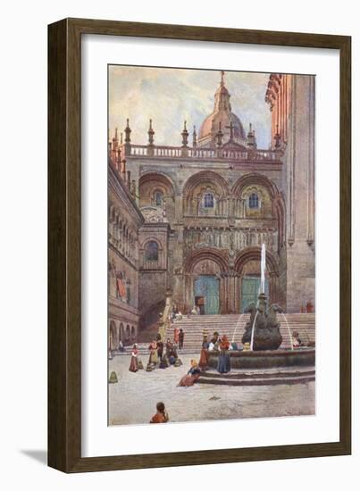 Spain, Santiago Compostel-A Wallace Rimington-Framed Art Print