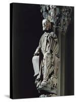 Spain, Santiago De Compostela, Figure of St James from Door of Glory in Cathedral-null-Stretched Canvas