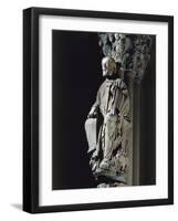 Spain, Santiago De Compostela, Figure of St James from Door of Glory in Cathedral-null-Framed Giclee Print