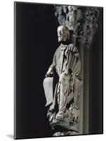 Spain, Santiago De Compostela, Figure of St James from Door of Glory in Cathedral-null-Mounted Giclee Print