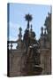 Spain, Santiago de Compostella, Cathedral of Santiago de Compostella, Southern Facade, Fountain Top-Samuel Magal-Stretched Canvas