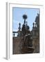 Spain, Santiago de Compostella, Cathedral of Santiago de Compostella, Southern Facade, Fountain Top-Samuel Magal-Framed Photographic Print
