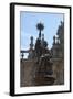 Spain, Santiago de Compostella, Cathedral of Santiago de Compostella, Southern Facade, Fountain Top-Samuel Magal-Framed Photographic Print