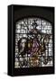 Spain, Segovia, Alcazar, Stained Glass Window, Knight on Horseback-Samuel Magal-Framed Stretched Canvas