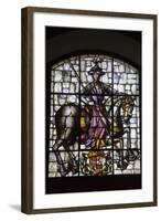 Spain, Segovia, Alcazar, Stained Glass Window, Knight on Horseback-Samuel Magal-Framed Photographic Print