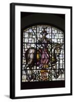 Spain, Segovia, Alcazar, Stained Glass Window, Knight on Horseback-Samuel Magal-Framed Photographic Print