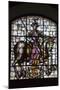 Spain, Segovia, Alcazar, Stained Glass Window, Knight on Horseback-Samuel Magal-Mounted Photographic Print