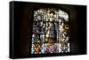 Spain, Segovia, Alcazar, Stained Glass Window, Medieval Lady-Samuel Magal-Framed Stretched Canvas