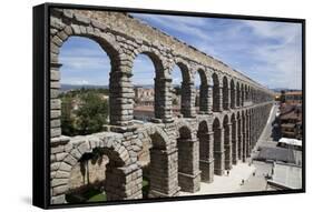 Spain, Segovia, Aqueduct-Samuel Magal-Framed Stretched Canvas