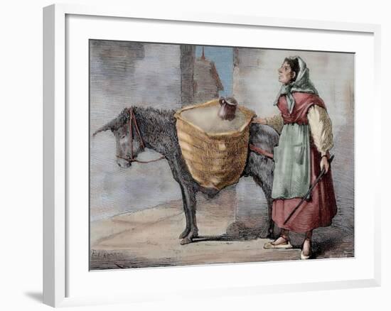 Spain, Seller of Sand-null-Framed Giclee Print