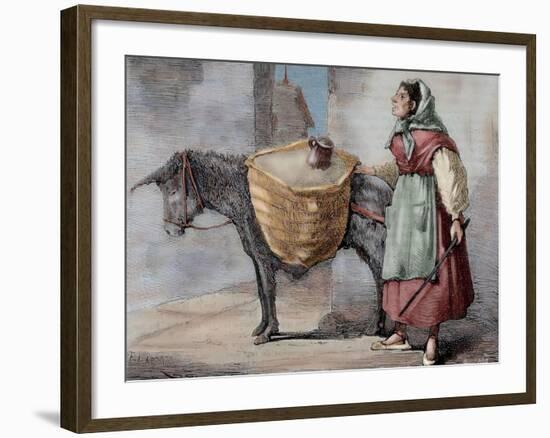 Spain, Seller of Sand-null-Framed Giclee Print