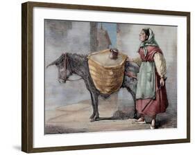 Spain, Seller of Sand-null-Framed Giclee Print