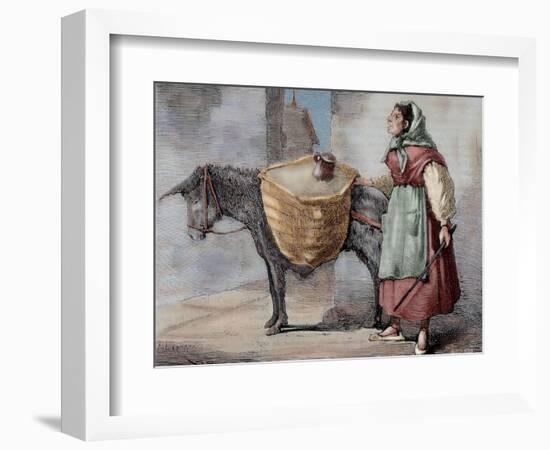 Spain, Seller of Sand-null-Framed Giclee Print