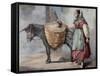 Spain, Seller of Sand-null-Framed Stretched Canvas