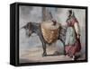 Spain, Seller of Sand-null-Framed Stretched Canvas