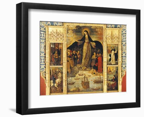 Spain, Seville, Alcazar Palace, Virgin of Seafarers' Altarpiece, 1535-Alejo Fernandez-Framed Giclee Print