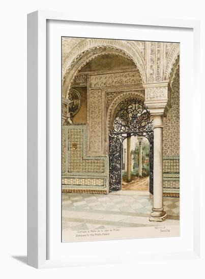 Spain - Seville - Casa Pilatos Palace Entrance-null-Framed Art Print