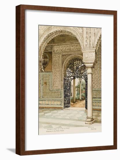 Spain - Seville - Casa Pilatos Palace Entrance-null-Framed Art Print