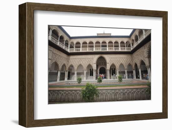 Spain, Seville, Royal Fortresses, Courtyard of T-null-Framed Photographic Print