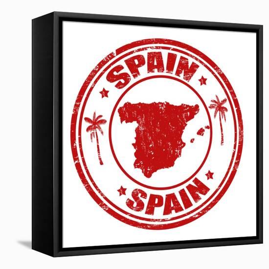 Spain Stamp-radubalint-Framed Stretched Canvas