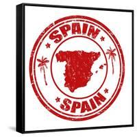 Spain Stamp-radubalint-Framed Stretched Canvas