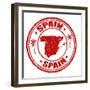 Spain Stamp-radubalint-Framed Art Print