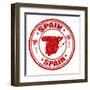 Spain Stamp-radubalint-Framed Art Print