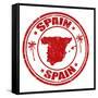 Spain Stamp-radubalint-Framed Stretched Canvas