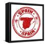 Spain Stamp-radubalint-Framed Stretched Canvas