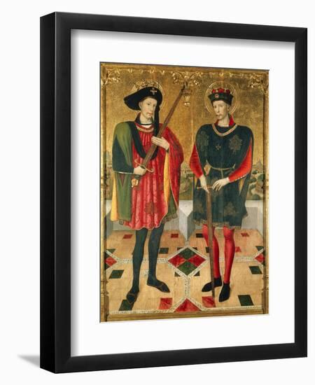 Spain, Terrassa, Church of Santa Maria D'Egara, Altarpiece of St Abdon and St Senen, 1459-1460-Jaume Huguet-Framed Giclee Print