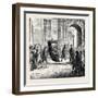 Spain: the Holy Week in Seville: the Cardinal Returning to His Palace 1873-null-Framed Giclee Print